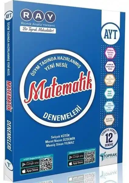 Toprak Yayıncılık AYT Matematik Deneme Kitabı 12. Sınıf İçin Kapsamlı Sınav Hazırlık Kaynağı