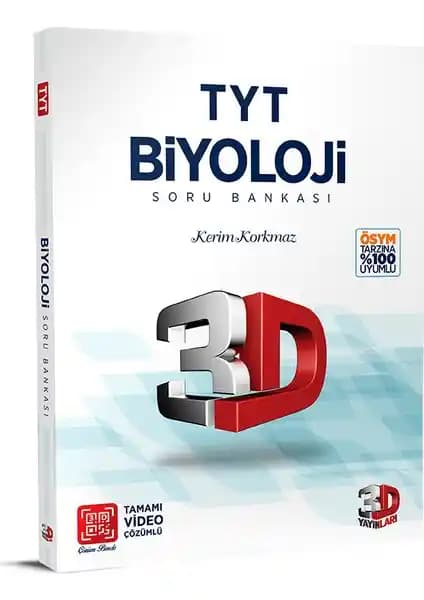 TYT Biyoloji Soru Bankası 2022 Güncel İçerik ve Video Çözümleleriyle Sınava Hazırlık