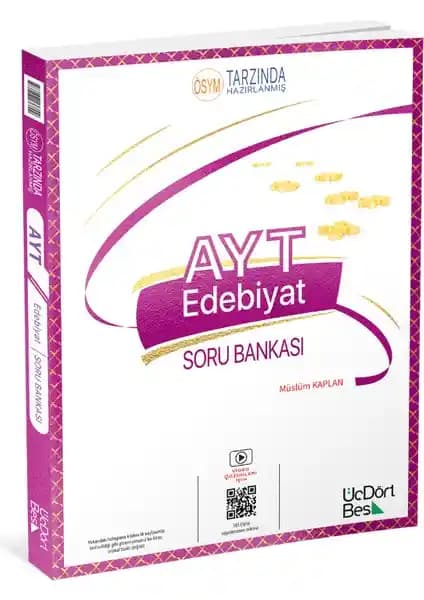ÜçDörtBeş Yayınları AYT Edebiyat Soru Bankası: Güncel ve Güçlü Bir Öğrenme Kaynağı