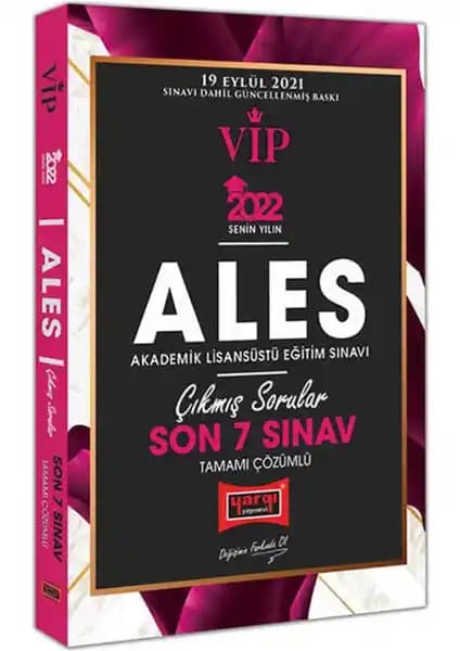 Yargı Yayınevi 2022 ALES Son 7 Sınav Tamamı Çözümlü Soru Kitabı Güvenilir ve Güncel İçerik