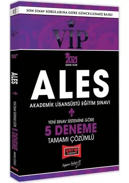 Yargı Yayınevi ALES 2021 VIP Tam Çözüm Deneme Seti Sınava Hazırlık İçin Güncel Kaynak