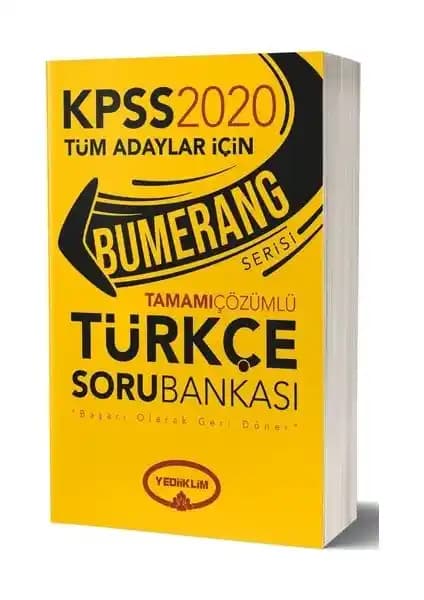 Yediiklim 2020 Bumerang Tamamı Çözümlü Türkçe Soru Bankası İncelemesi