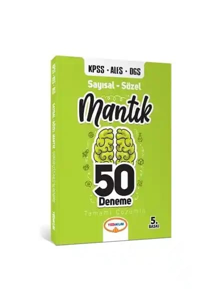 Yediiklim KPSS ALES 2021 Sayısal ve Sözel Mantık Deneme Kitabı Detaylı Çözümleriyle