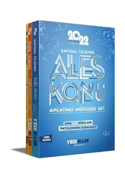 Yediiklim Yayınları ALES 2022 Master Serisi Konu Anlatımlı Modüler Seti İnceleme ve Değerlendirme