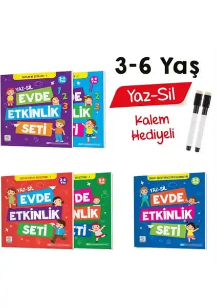 Yükselen Zeka 3-6 Yaş Evde Etkinlik Seti Çocukların Bilişsel ve Motor Gelişimini Destekler