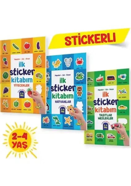 Yükselen Zeka İlk Sticker Kitabım 2-4 Yaş İçin Eğlenceli ve Öğretici Aktivite Kitabı