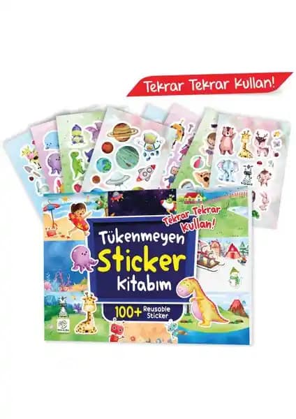 Yükselen Zeka Tükenmeyen Sticker Kitabım: Çocuk Gelişimi ve Eğlence İçin Yenilikçi Eğitim Aracı