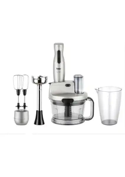 Fakir Mr Chef Quadro Silver Stone Blender Seti: Çok Fonksiyonlu ve Yüksek Performanslı Mutfak Aleti