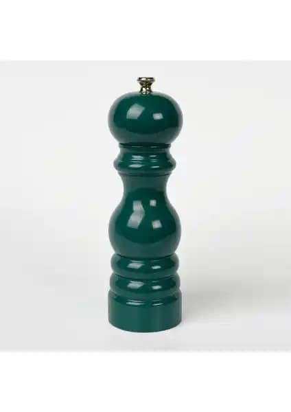 Gilos Koyu Yeşil Ahşap Tuz ve Karabiber Öğütücü 18 cm doğal ve dayanıklı tasarım