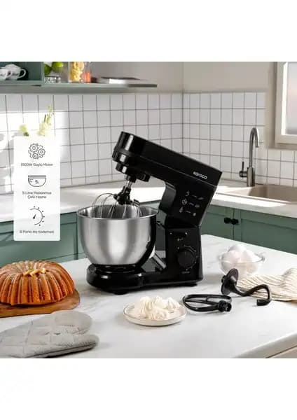 Karaca Maestrochef Stella Stand Mikser 1500W ile Mutfakta Güçlü ve Kullanışlı Çözüm