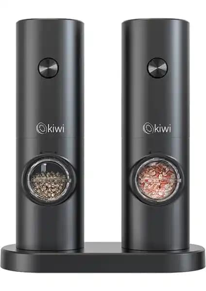 Kiwi Pilli Işıklı Tuz Karabiber Değirmeni: Estetik ve Pratik Baharat Öğütücü