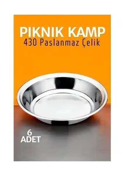 TransForMacion Paslanmaz Çelik Tabak Seti: Dayanıklı ve Pratik Kamp Piknik Gereçleri