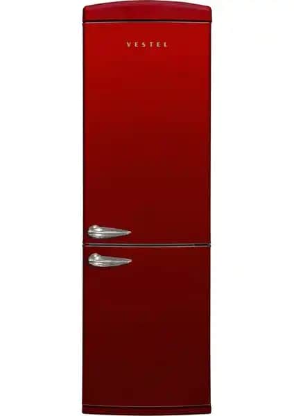 Vestel Retro NFK37101 Bordo No-Frost Buzdolabı: Şık Tasarım ve Gelişmiş Fonksiyonlar