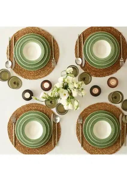 Bella Maison Monica Seramik Yemek Takımı: Dayanıklı ve Şık 12 Parça Setle Sofralarınıza Zarafet