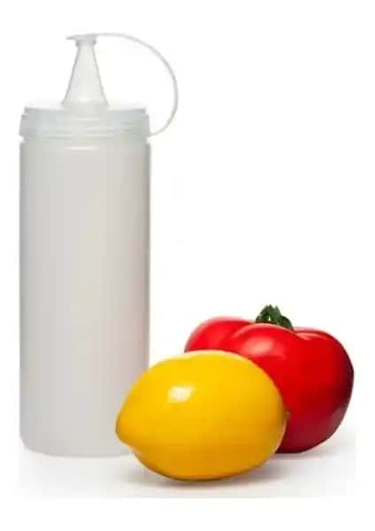 Cansa Şeffaf Sos Şişesi 400 ml 3'lü paket, dayanıklı ve hijyenik saklama çözümü