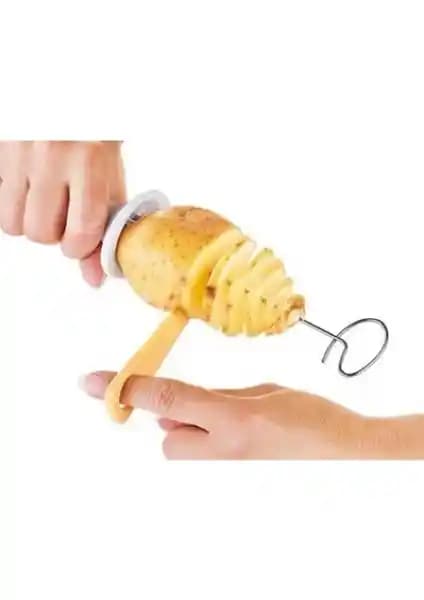 Cansa Spiral Patates Dilimleyici: Evde Pratik ve Eğlenceli Patates Şekillendirme Araçları
