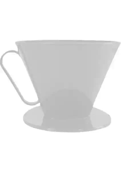Cansa V60 Dripper Filtre Kahve Demleme Aparatı Beyaz Modern Tasarım ve Kullanım Kolaylığı