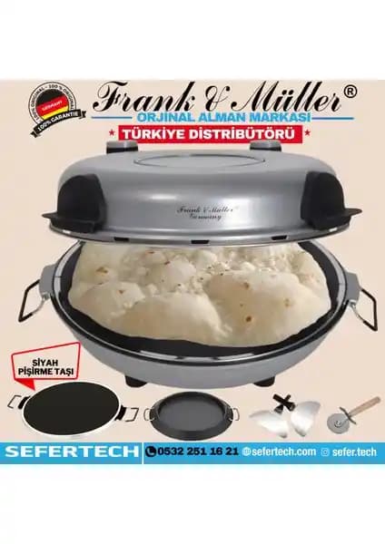 Frank & Müller Germany Taş Fırın Gri: Pratik ve Otantik Lezzetler İçin Mutfak Gereci