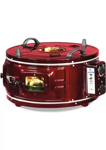 Harlem HF-327E Camlı Termostatlı Büyük Boy Davul Fırın: Dayanıklı ve Güvenli Mutfak Çözümü