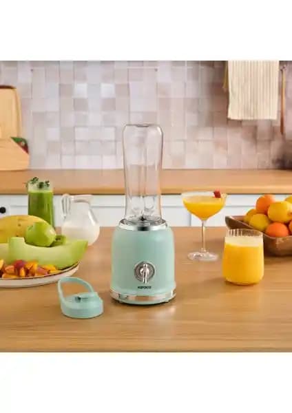 Karaca Retro Personal Kişisel Smoothie Blenderı: Şık Tasarım ve Güçlü Performans Özellikleri