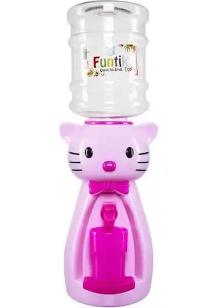 Teknotrust Funtik Kedi Çocuk Su Sebili Pembe Sağlıklı ve Eğlenceli Tasarımıyla Göz Doldurur
