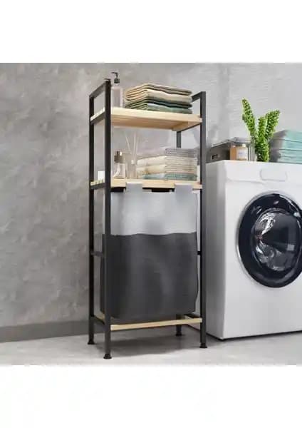 Bino Ahşap Raflı 40 L ile Porsima Violet 90 L çamaşır sepetleri karşılaştırması: farklar