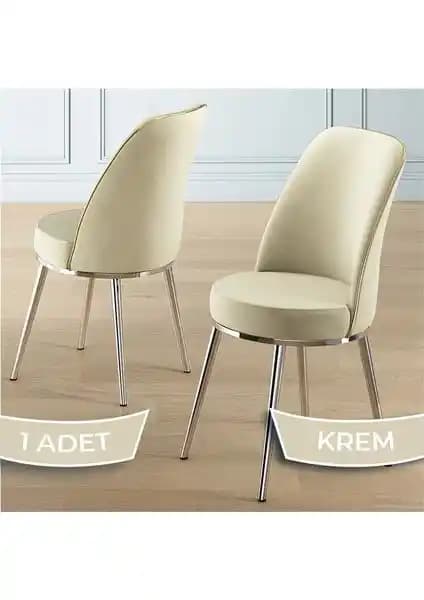 Canisa Pefa Serisi 1 Adet Krem Mutfak Sandalyesi ile Lumodi Elma Mutfak Sandalyesi Kıyaslama