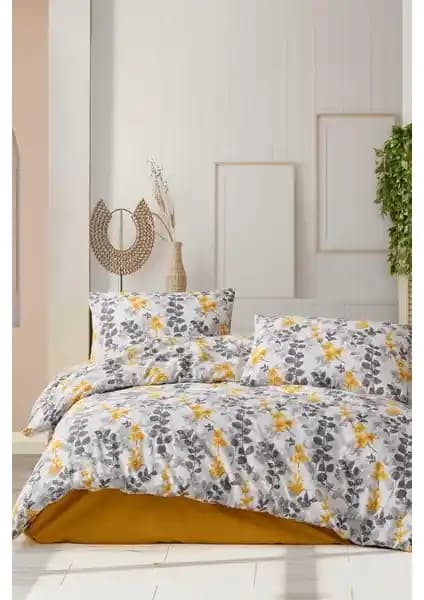 Elart Flores Sarı vs Madame Coco Odette Tek Kişilik Ranforce Nevresim Takımı