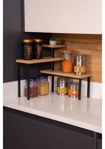 Mudesa Köşe Rafı ile OMEKAN Masaüstü Düzenleyici: Boyutlar ve Kurulum Karşılaştırması