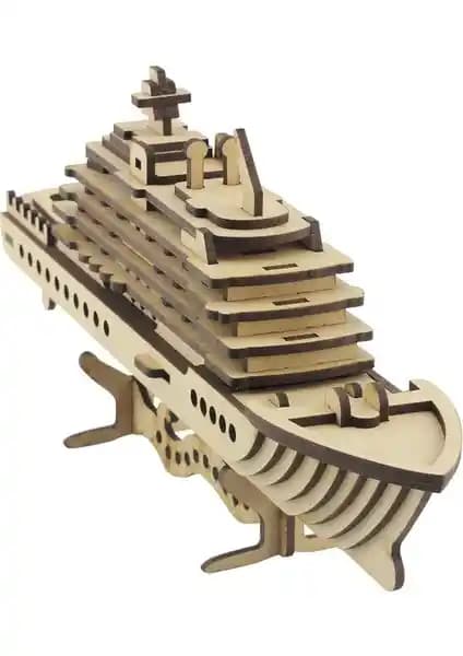 3D Ahşap Cruise Gemi Maketi: Detaylı ve Öğretici Model Yapım Seti