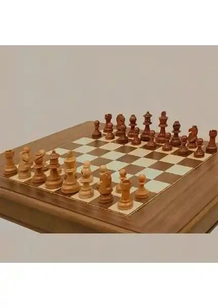 Ahşap Satranç Takımı 95 mm Şah Boyu Klasik ve Dayanıklı Tasarım