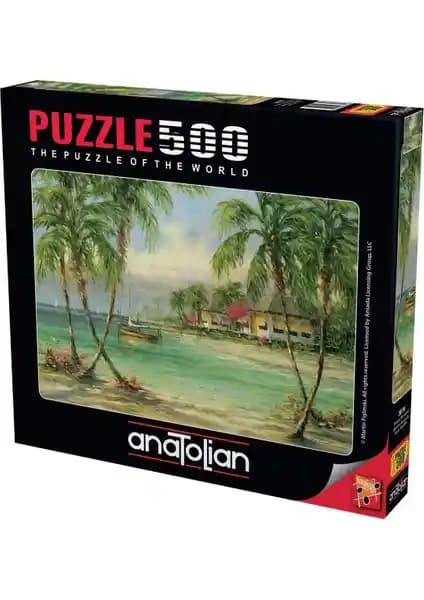 Anadolu 500 Parçalık Puzzle Palmiye Manzarası ile Ev Dekorasyonunuza Renk Katın
