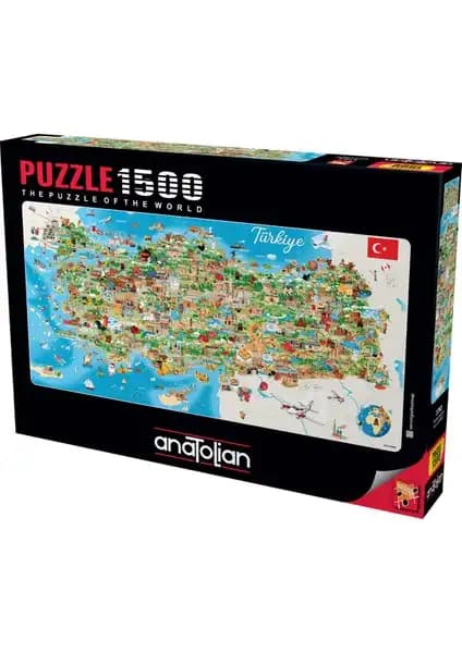 Anatolian 1500 Parçalık Puzzle Türkiye Haritası Detaylı İnceleme ve Kullanım Rehberi