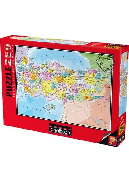 Anatolian 260 Parça XL Puzzle Türkiye Siyasi Haritası Detaylı ve Eğitici Bir Öğrenme Aracı