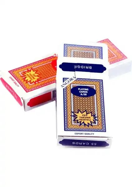 Angora A30 İskambil Kağıdı Profesyonel ve Dayanıklı Kart Seti 54 Adet