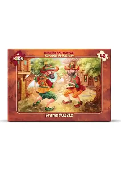 Art Puzzle Çocuk Karagöz ve Hacivat Puzzle'si Güvenli ve Eğitici Eğlence İçin Uygun
