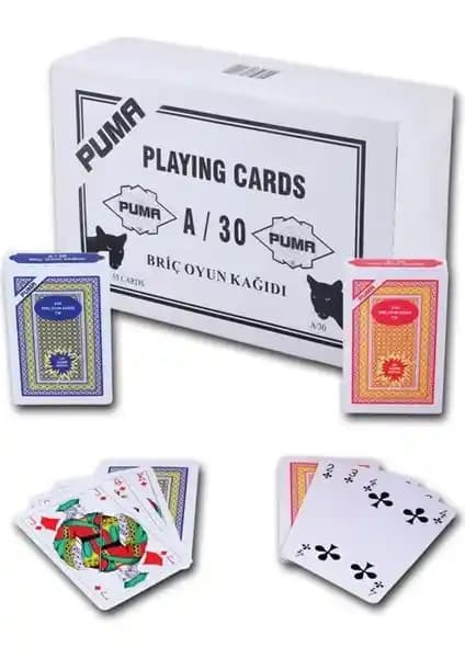 Bebeji Puma A-30 İskambil Desteği: Dayanıklı ve Kaymaz Kartlar ile Oyun Keyfi