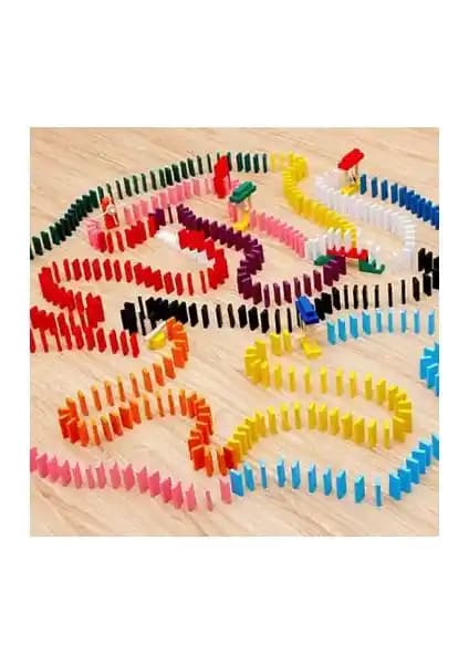 Blueway Ahşap 360 Parça Domino Taşı Eğlence Oyunu Çocuklar İçin Güvenli ve Eğlenceli