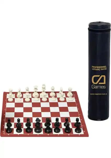 Ca Games Profesyonel Satranç Takımı Büyük Boy – Dayanıklı ve Taşınabilir Satranç Seti