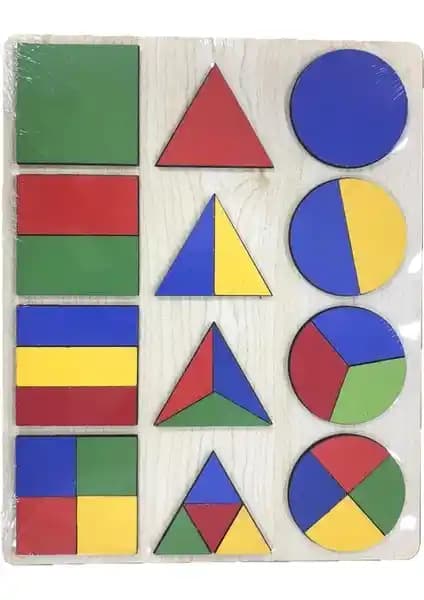 Çocuklar İçin Renkli Ahşap Puzzle Seti ile Eğlenceli ve Eğitici Gelişim Aracı