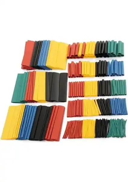 Çok Yönlü Kullanım İçin 328 Parça Renkli Isıyla Daralan Makaron Seti