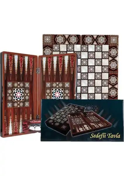 Eser Sedefli İzmir Tavla Orta Boy: Estetik ve Dayanıklı Geleneksel Oyun Seti