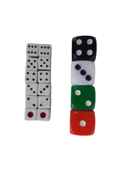 Kaliteli dayanıklı zar setleri okey ve tavla zarları 4'lü ve 12'li paketler