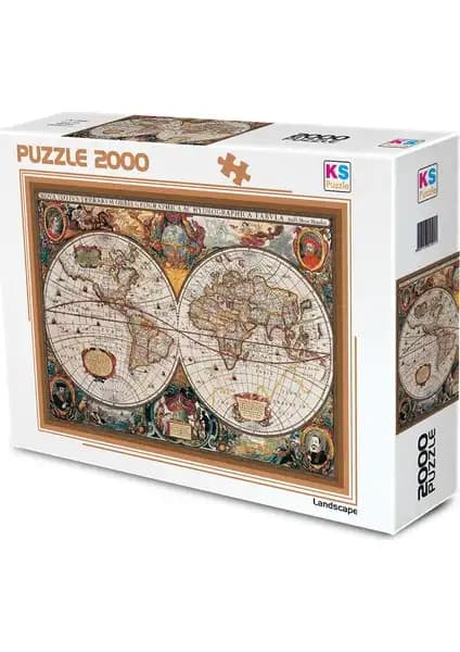 KS Games 17. Yüzyıl Dünya Haritası Detaylı ve Güvenilir Koleksiyon Parçası