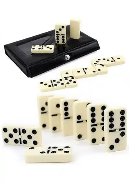 Miajima Fildişi Seramik Büyük Boy Domino Taşı Seti Şık ve Kullanışlı Tasarım