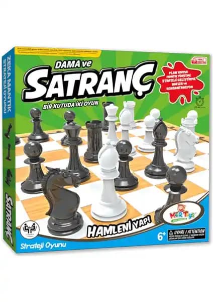 Mor Toys Ahşap Satranç ve Dama Seti: Estetik ve Dayanıklı Strateji Oyunu