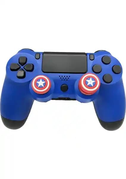 Od PS4 Analog Koruyucu Silikon Captain America ile Kontrolcünüze Estetik ve Koruma Katın