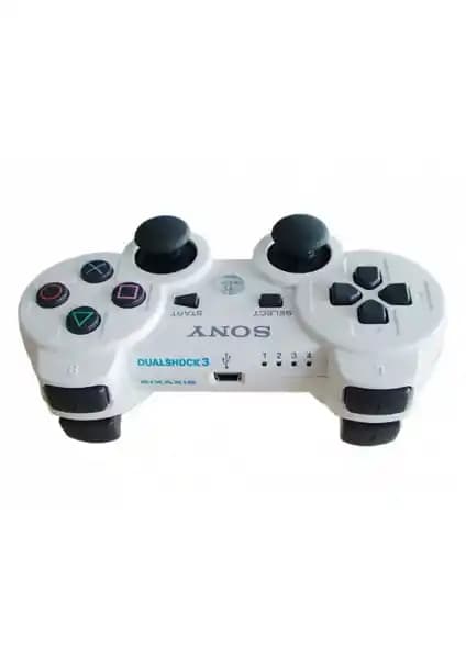 PlayStation 3 İçin Kablosuz Dualshock Joystick Beyaz Ergonomik Kontrol Cihazı
