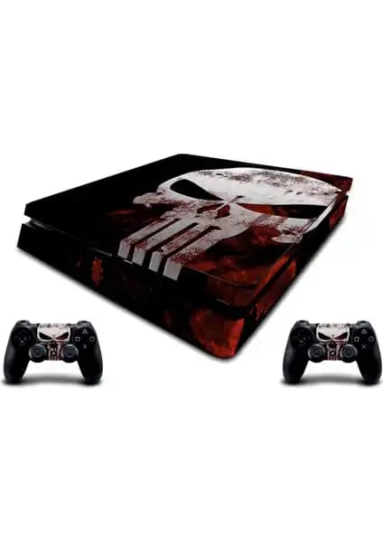 PS4 Slim Punisher Sticker Seti ile Konsolunuza Şık ve Dayanıklı Bir Dokunuş