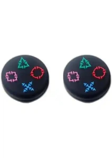 PS5 ve PS4 için analog koruyucu seti PlayStation ikonlu şık ve dayanıklı koruma çözümü